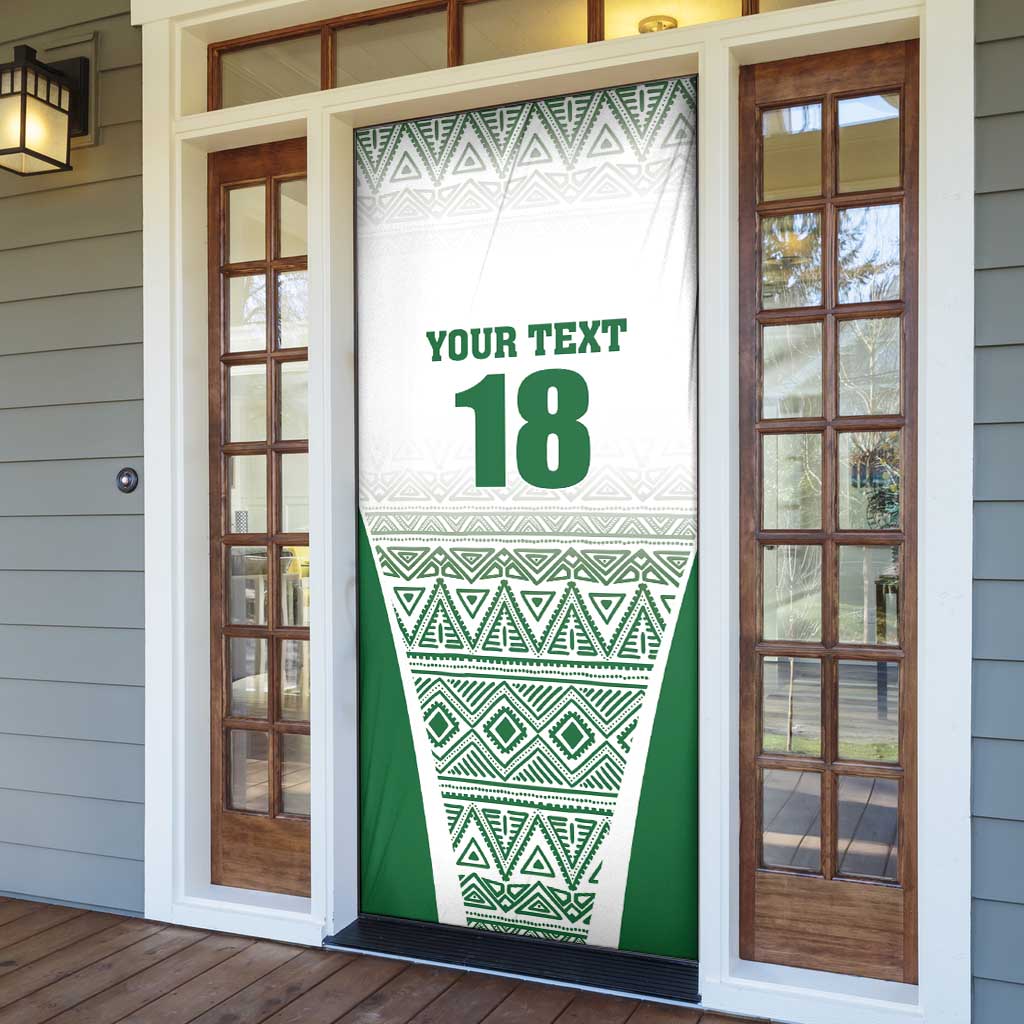 Custom Zimbabwe Rugby Door Cover Sables African Patterns - Wonder Print Shop