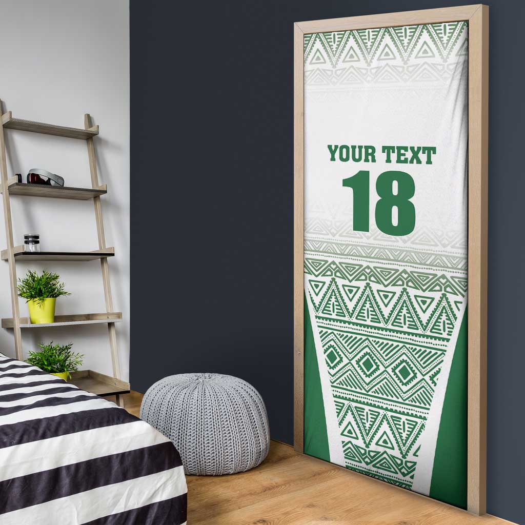 Custom Zimbabwe Rugby Door Cover Sables African Patterns - Wonder Print Shop