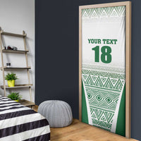 Custom Zimbabwe Rugby Door Cover Sables African Patterns - Wonder Print Shop