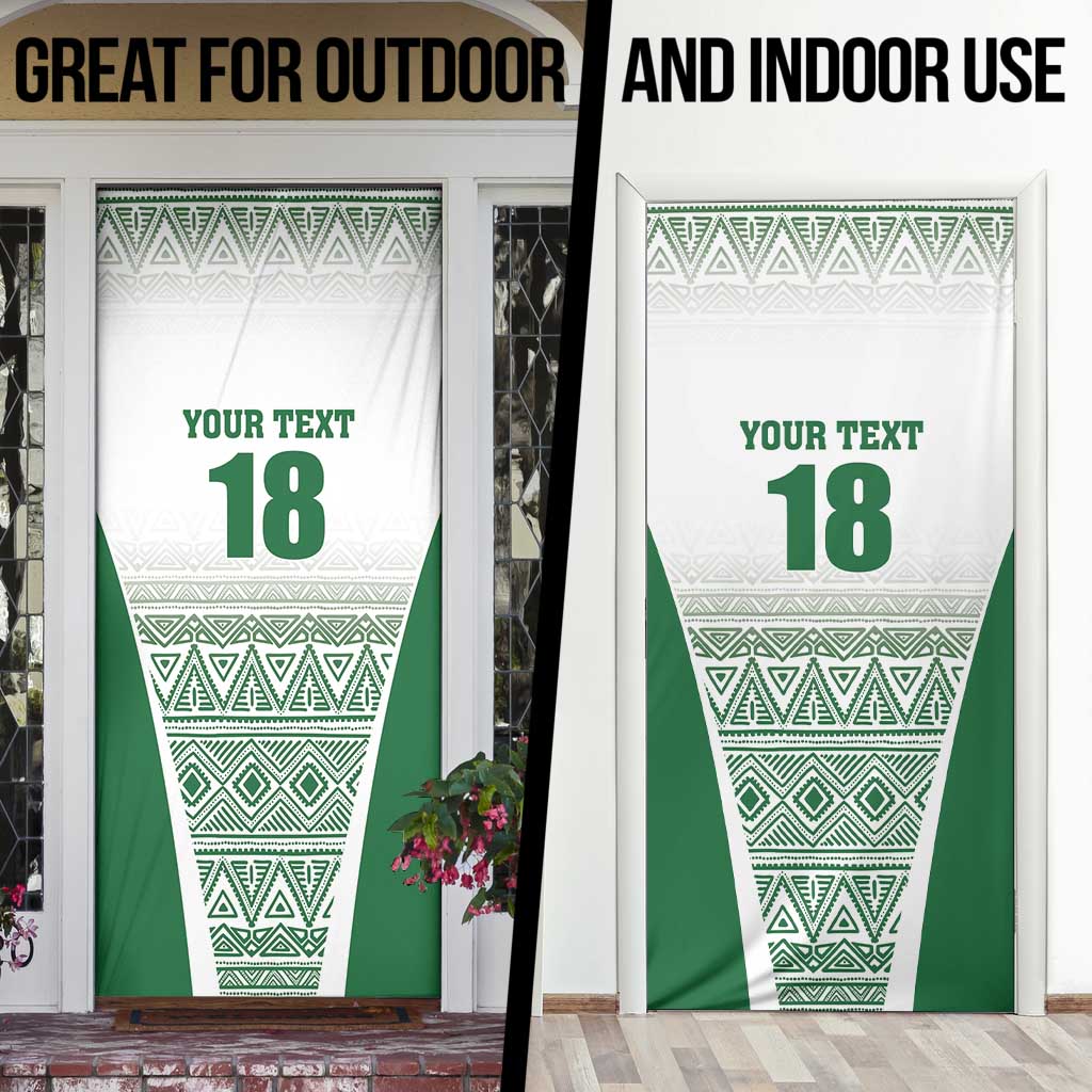 Custom Zimbabwe Rugby Door Cover Sables African Patterns - Wonder Print Shop