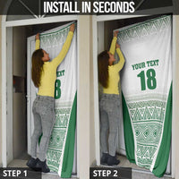 Custom Zimbabwe Rugby Door Cover Sables African Patterns - Wonder Print Shop