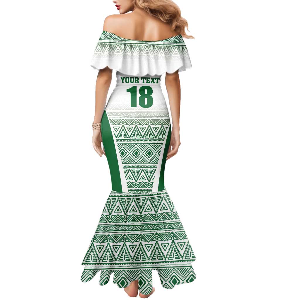 Custom Zimbabwe Rugby Family Matching Mermaid Dress and Hawaiian Shirt Sables African Patterns - Wonder Print Shop