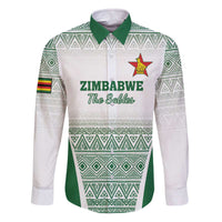 Custom Zimbabwe Rugby Family Matching Off The Shoulder Long Sleeve Dress and Hawaiian Shirt Sables African Patterns - Wonder Print Shop