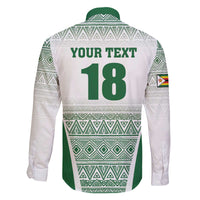 Custom Zimbabwe Rugby Family Matching Off The Shoulder Long Sleeve Dress and Hawaiian Shirt Sables African Patterns - Wonder Print Shop