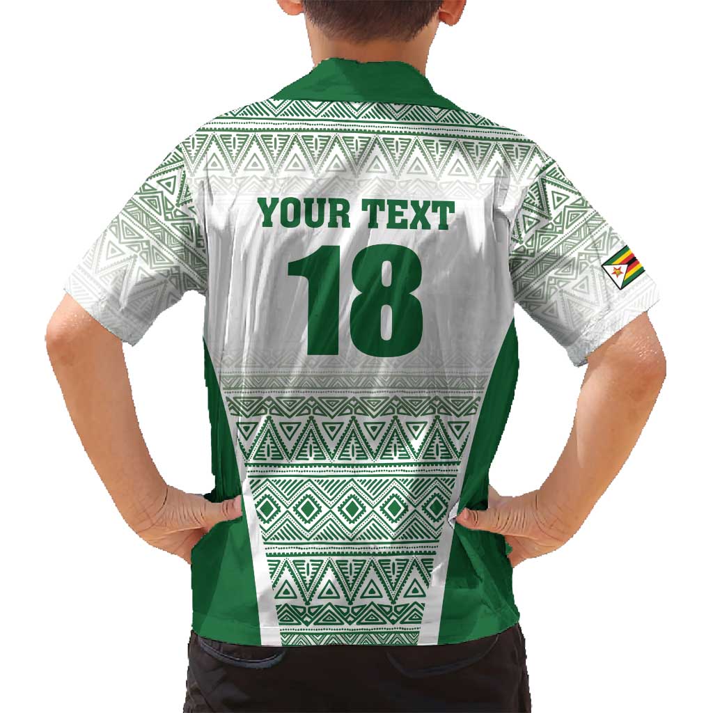 Custom Zimbabwe Rugby Family Matching Off Shoulder Maxi Dress and Hawaiian Shirt Sables African Patterns - Wonder Print Shop