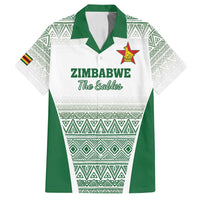 Custom Zimbabwe Rugby Family Matching Off Shoulder Maxi Dress and Hawaiian Shirt Sables African Patterns - Wonder Print Shop