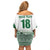 Custom Zimbabwe Rugby Family Matching Off Shoulder Short Dress and Hawaiian Shirt Sables African Patterns - Wonder Print Shop