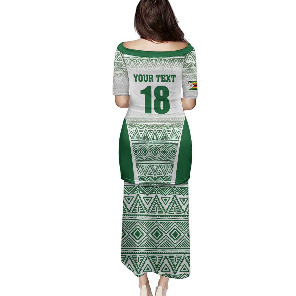 Custom Zimbabwe Rugby Family Matching Puletasi and Hawaiian Shirt Sables African Patterns - Wonder Print Shop