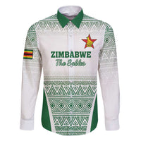 Custom Zimbabwe Rugby Family Matching Short Sleeve Bodycon Dress and Hawaiian Shirt Sables African Patterns - Wonder Print Shop