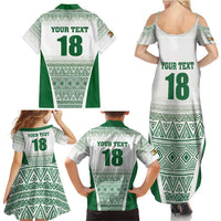 Custom Zimbabwe Rugby Family Matching Summer Maxi Dress and Hawaiian Shirt Sables African Patterns - Wonder Print Shop