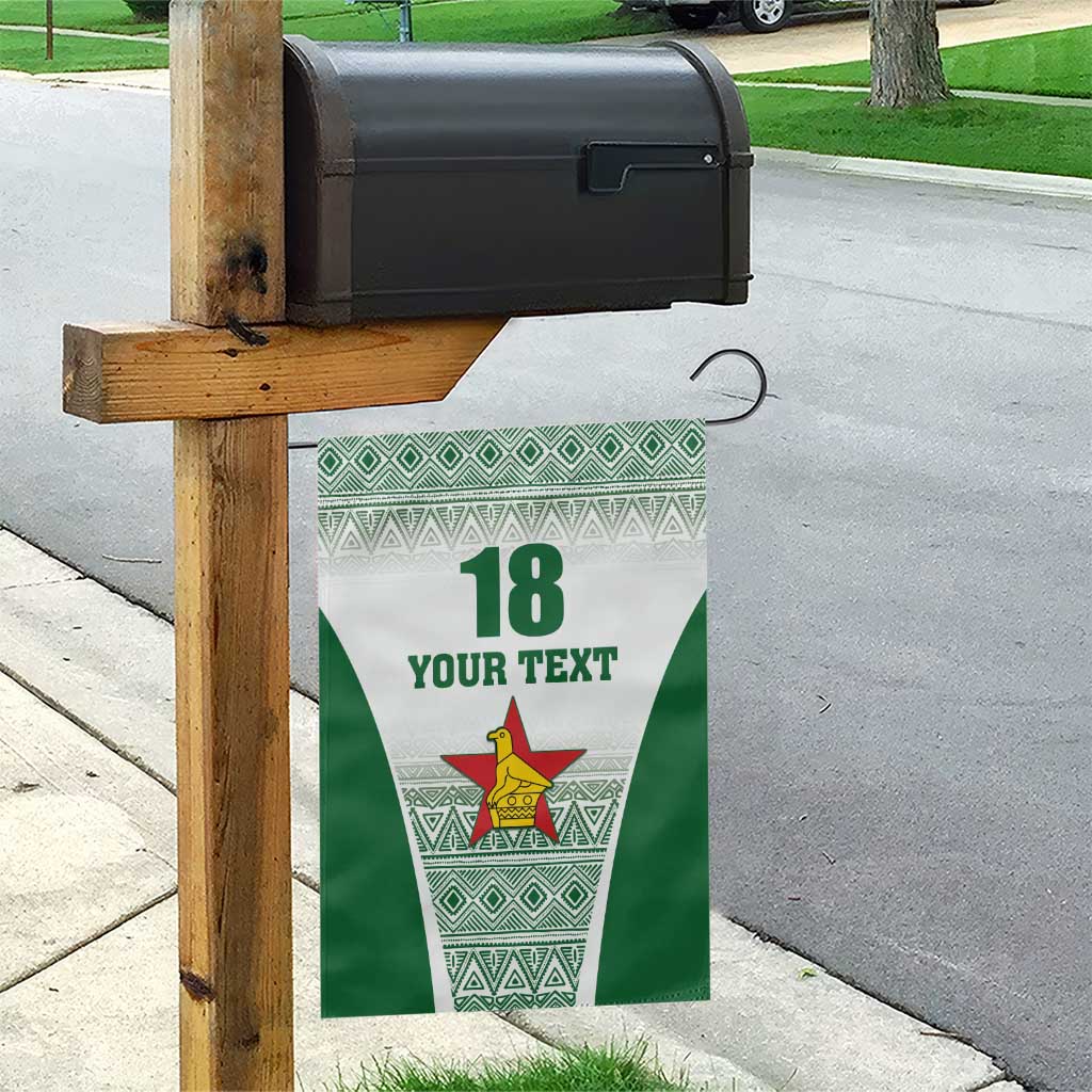 Custom Zimbabwe Rugby Garden Flag Sables African Patterns - Wonder Print Shop