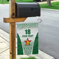 Custom Zimbabwe Rugby Garden Flag Sables African Patterns - Wonder Print Shop