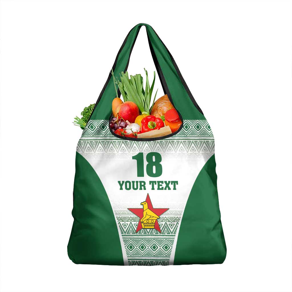 Custom Zimbabwe Rugby Grocery Bag Sables African Patterns - Wonder Print Shop