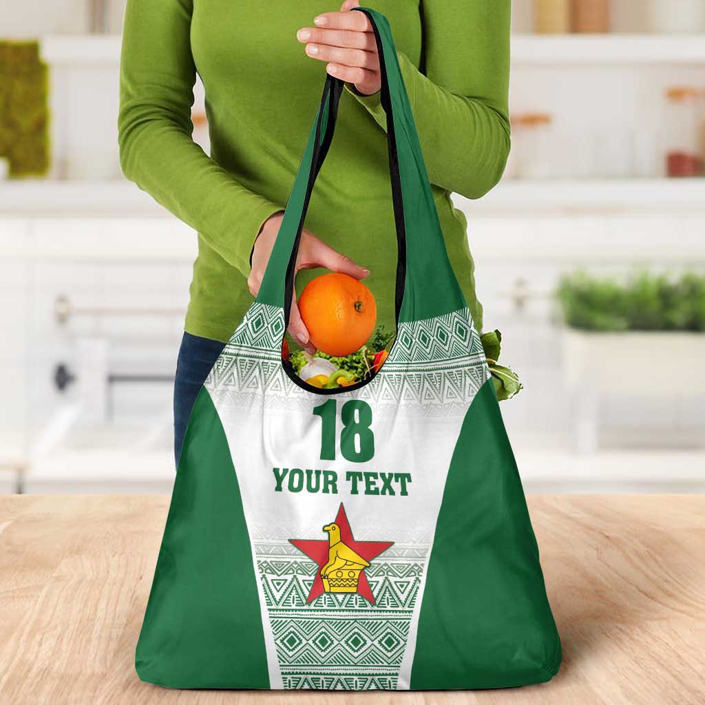 Custom Zimbabwe Rugby Grocery Bag Sables African Patterns - Wonder Print Shop