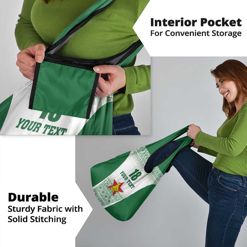 Custom Zimbabwe Rugby Grocery Bag Sables African Patterns - Wonder Print Shop