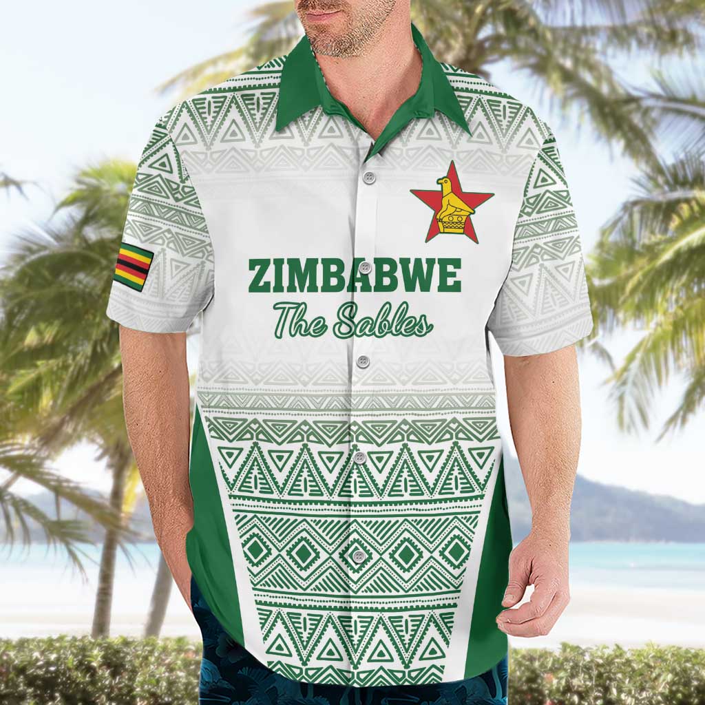 Custom Zimbabwe Rugby Hawaiian Shirt Sables African Patterns - Wonder Print Shop