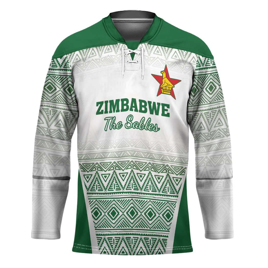 Custom Zimbabwe Rugby Hockey Jersey Sables African Patterns - Wonder Print Shop