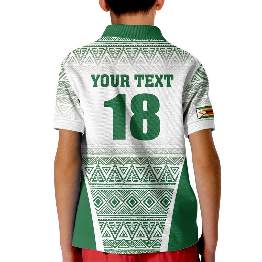 Custom Zimbabwe Rugby Kid Polo Shirt Sables African Patterns - Wonder Print Shop