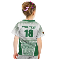 Custom Zimbabwe Rugby Kid T Shirt Sables African Patterns - Wonder Print Shop