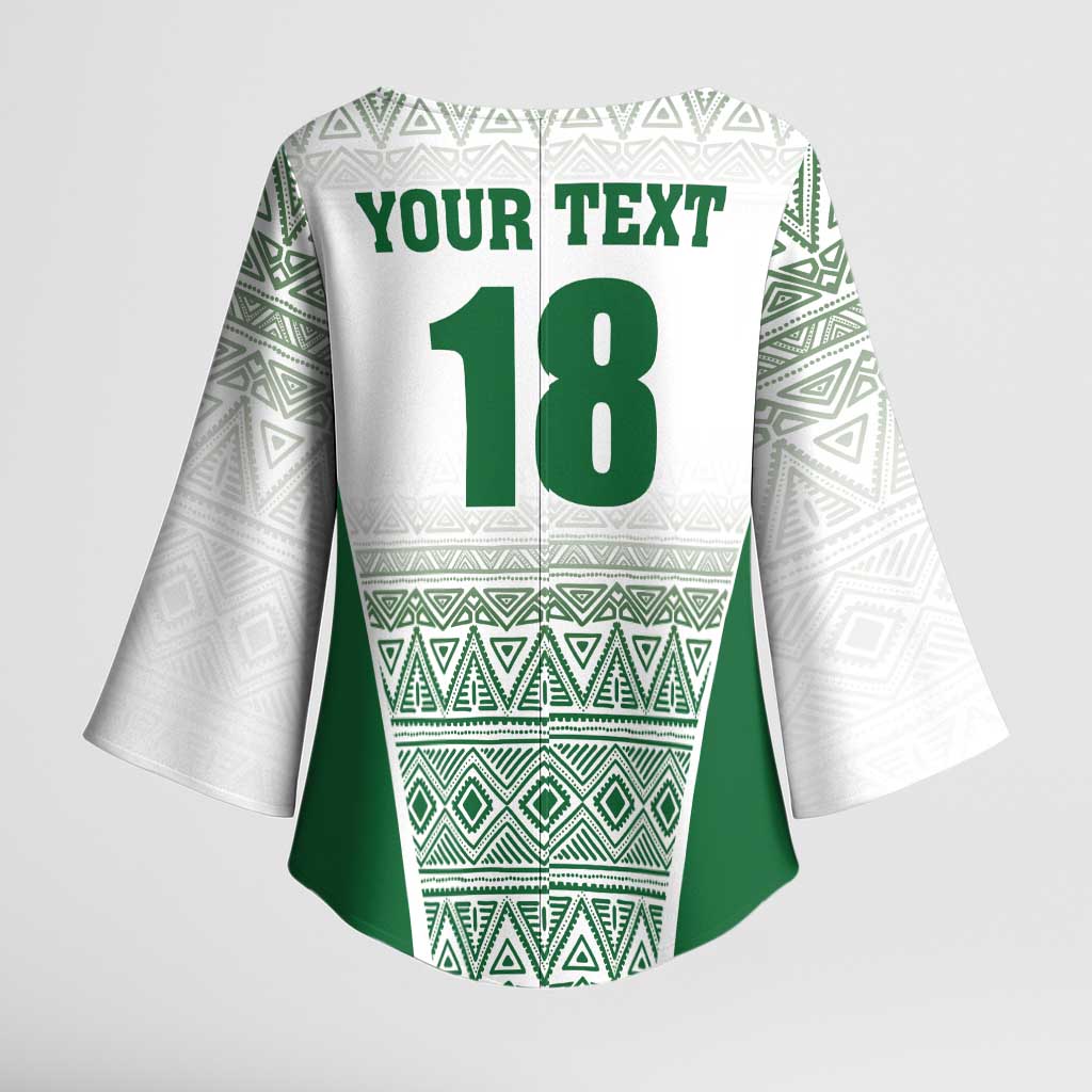 Custom Zimbabwe Rugby Kimono Sleeve Blouse Sables African Patterns - Wonder Print Shop