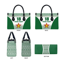 Custom Zimbabwe Rugby Leather Bag Sables African Patterns - Wonder Print Shop
