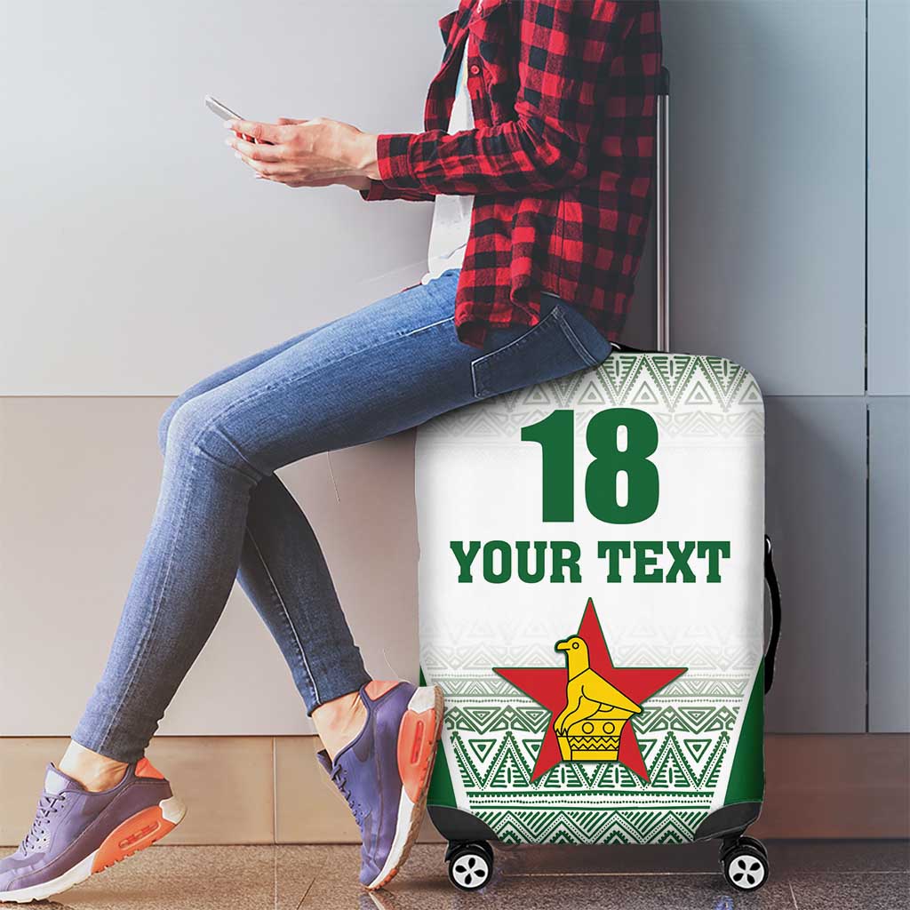 Custom Zimbabwe Rugby Luggage Cover Sables African Patterns - Wonder Print Shop