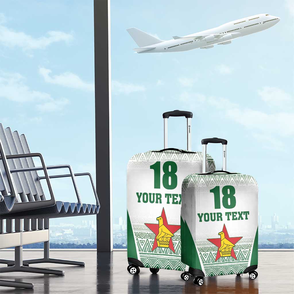 Custom Zimbabwe Rugby Luggage Cover Sables African Patterns - Wonder Print Shop