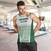 Custom Zimbabwe Rugby Men Tank Top Sables African Patterns - Wonder Print Shop