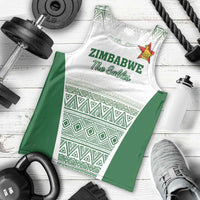 Custom Zimbabwe Rugby Men Tank Top Sables African Patterns - Wonder Print Shop