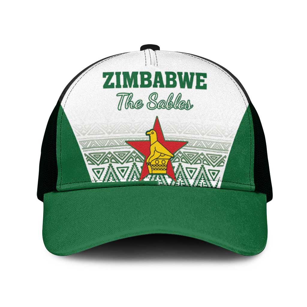 Zimbabwe Rugby Mesh Trucker Cap Sables African Patterns - Wonder Print Shop