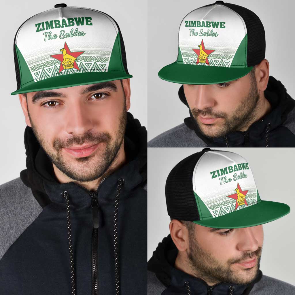 Zimbabwe Rugby Mesh Trucker Cap Sables African Patterns - Wonder Print Shop