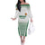 Custom Zimbabwe Rugby Off The Shoulder Long Sleeve Dress Sables African Patterns - Wonder Print Shop
