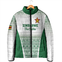 Custom Zimbabwe Rugby Padded Jacket Sables African Patterns - Wonder Print Shop