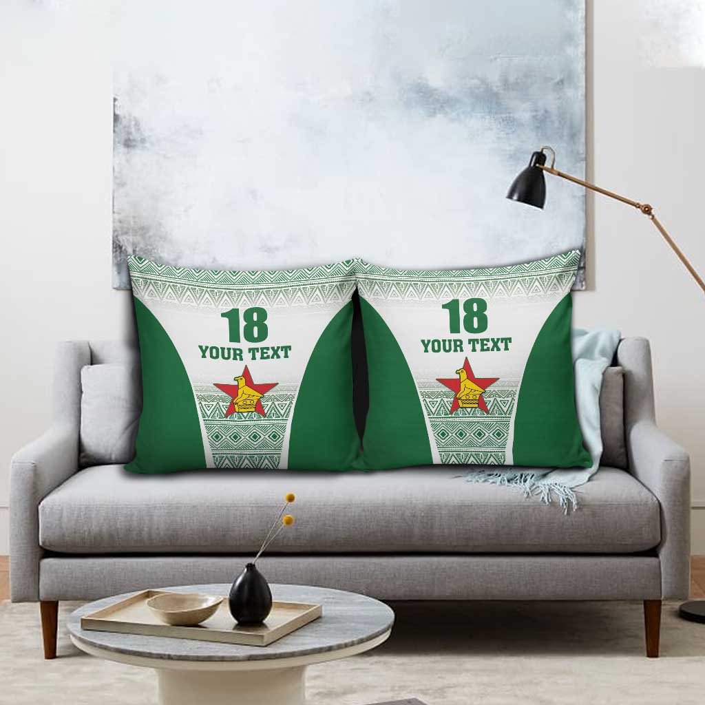 Custom Zimbabwe Rugby Pillow Cover Sables African Patterns - Wonder Print Shop