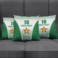 Custom Zimbabwe Rugby Pillow Cover Sables African Patterns - Wonder Print Shop