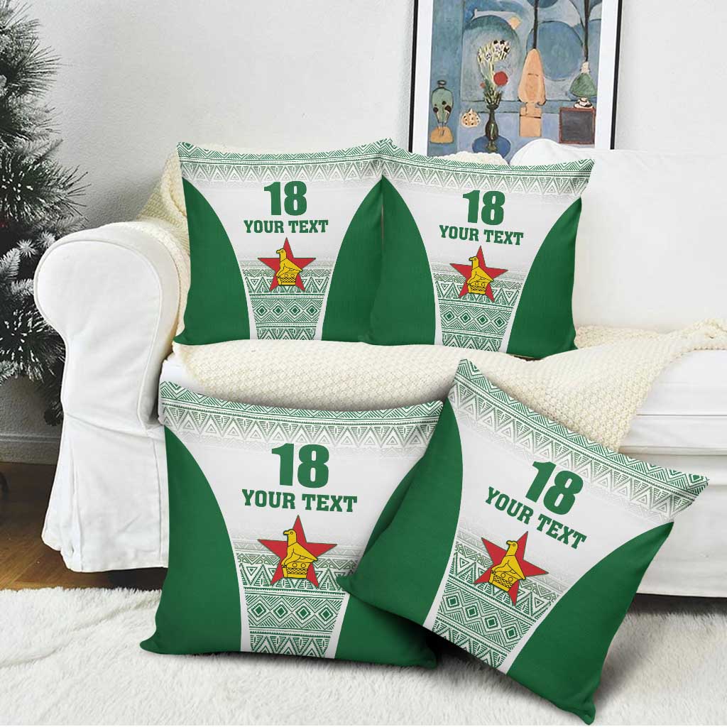 Custom Zimbabwe Rugby Pillow Cover Sables African Patterns - Wonder Print Shop