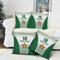 Custom Zimbabwe Rugby Pillow Cover Sables African Patterns - Wonder Print Shop