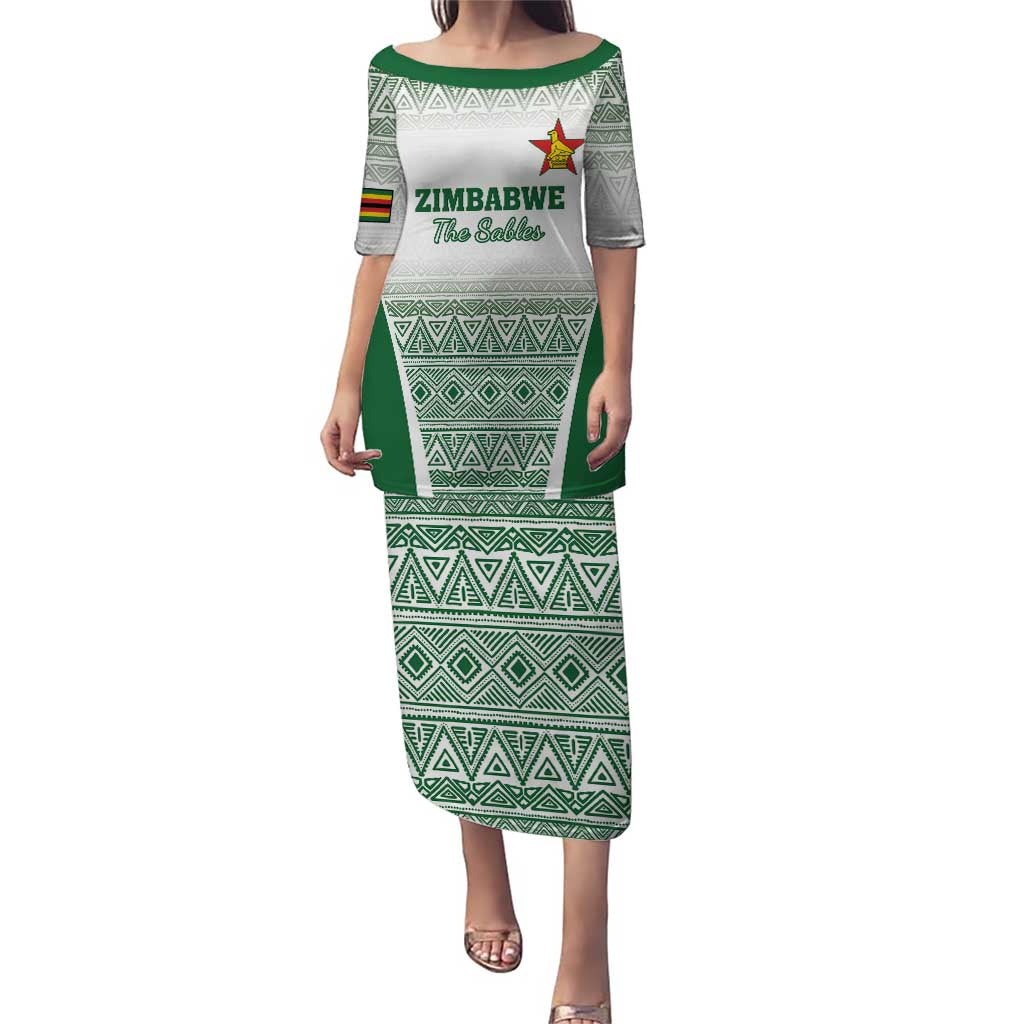 Custom Zimbabwe Rugby Puletasi Sables African Patterns - Wonder Print Shop