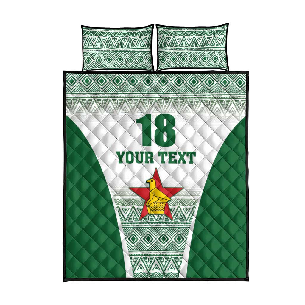 Custom Zimbabwe Rugby Quilt Bed Set Sables African Patterns - Wonder Print Shop