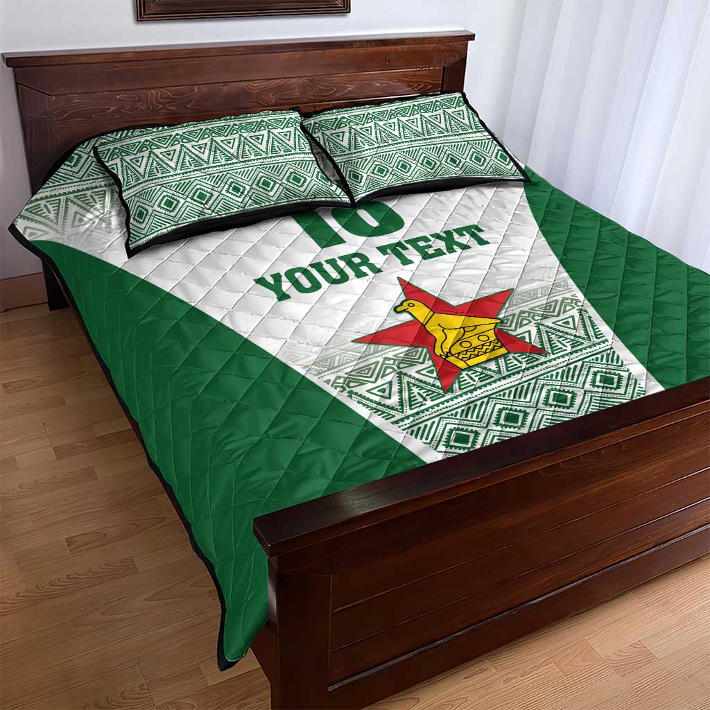 Custom Zimbabwe Rugby Quilt Bed Set Sables African Patterns - Wonder Print Shop