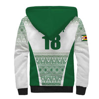 Custom Zimbabwe Rugby Sherpa Hoodie Sables African Patterns - Wonder Print Shop