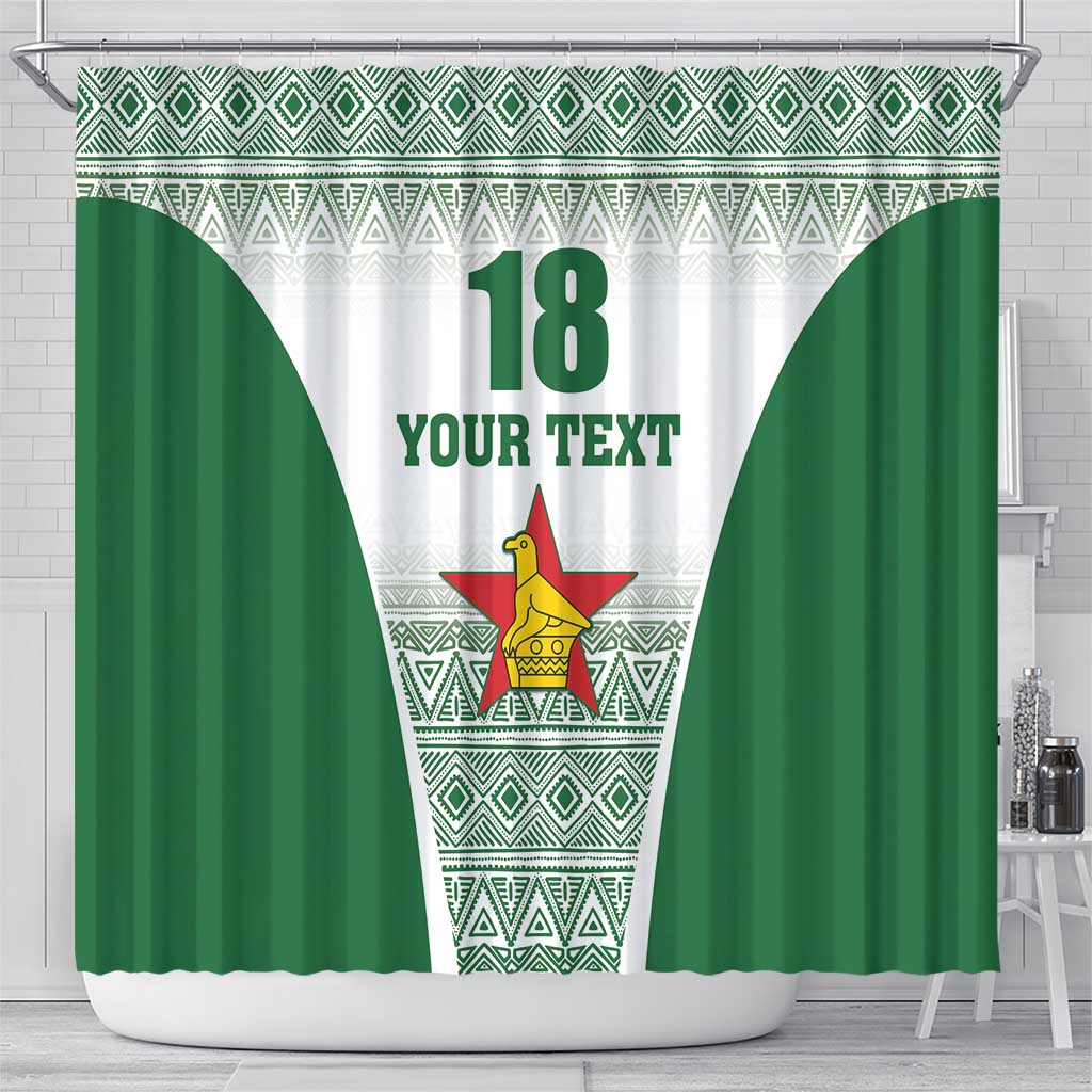 Custom Zimbabwe Rugby Shower Curtain Sables African Patterns - Wonder Print Shop