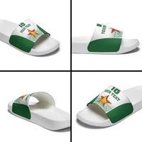 Custom Zimbabwe Rugby Slide Sandals Sables African Patterns - Wonder Print Shop