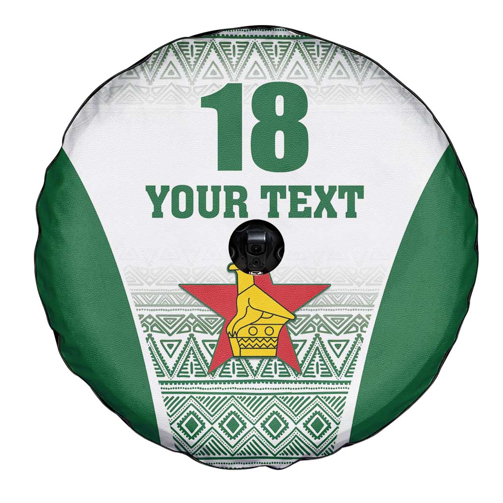 Custom Zimbabwe Rugby Spare Tire Cover Sables African Patterns - Wonder Print Shop