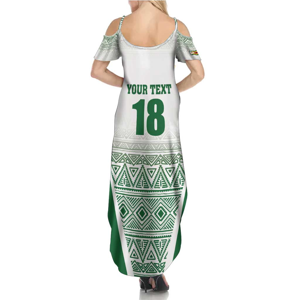 Custom Zimbabwe Rugby Summer Maxi Dress Sables African Patterns - Wonder Print Shop