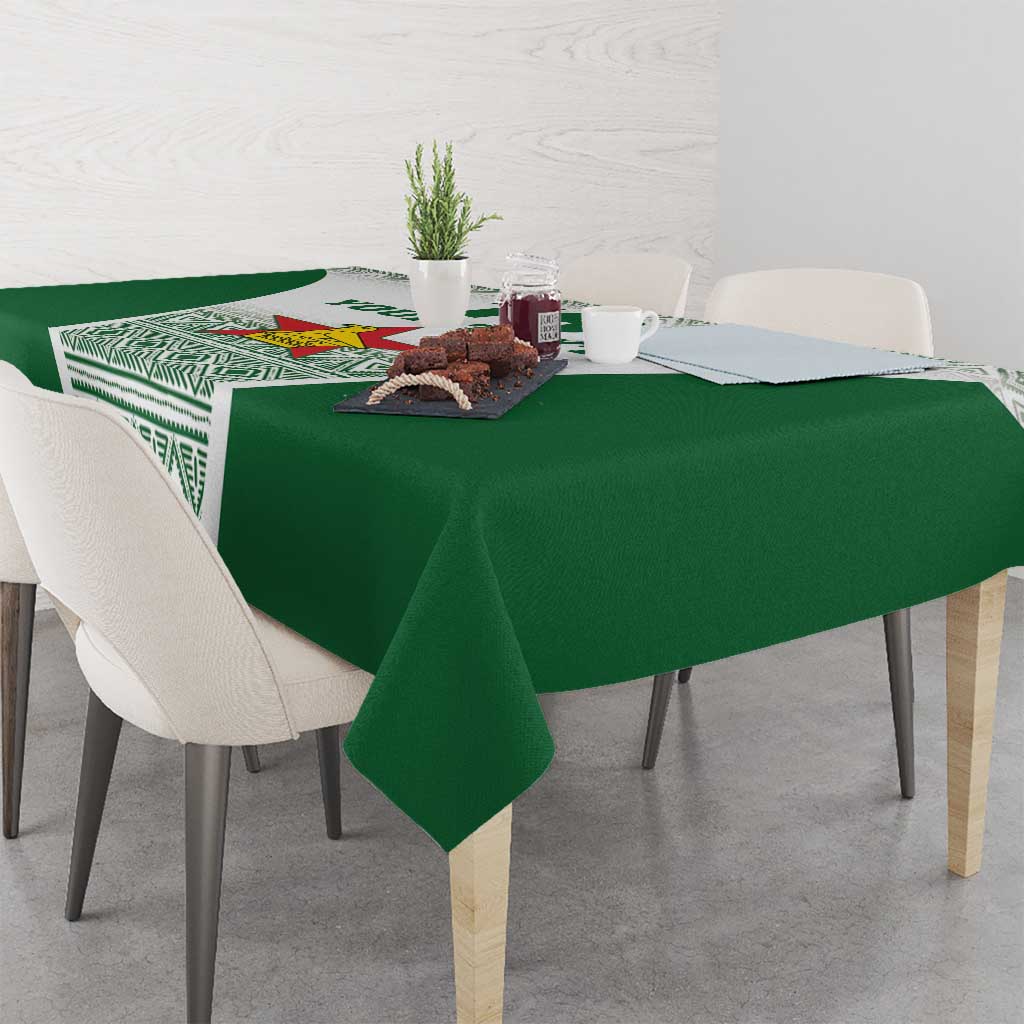 Custom Zimbabwe Rugby Tablecloth Sables African Patterns - Wonder Print Shop