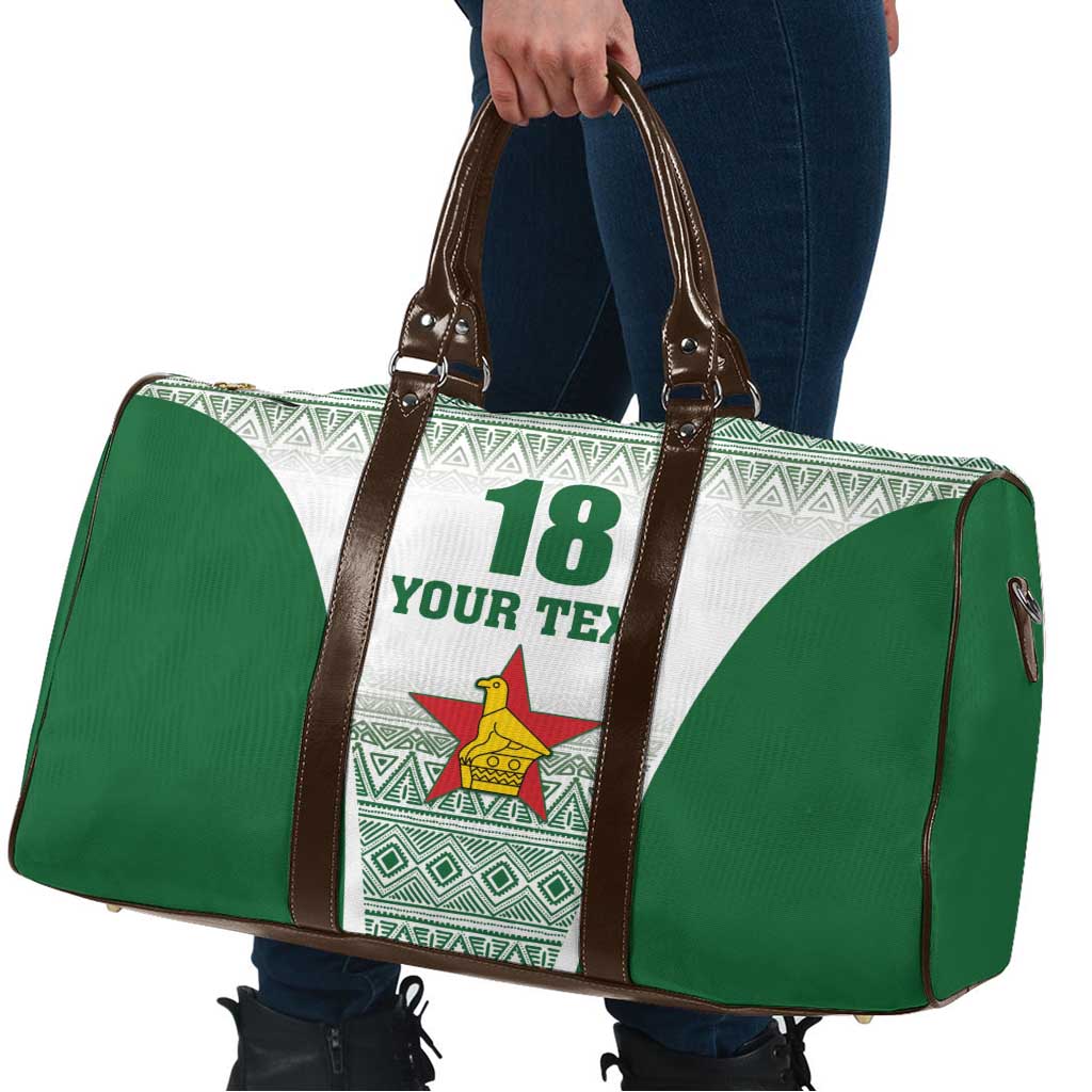 Custom Zimbabwe Rugby Travel Bag Sables African Patterns - Wonder Print Shop