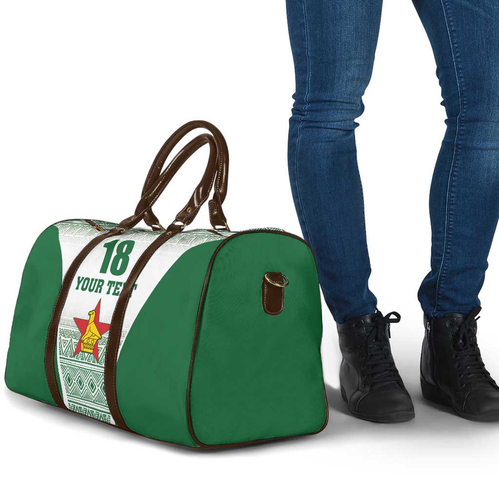 Custom Zimbabwe Rugby Travel Bag Sables African Patterns - Wonder Print Shop