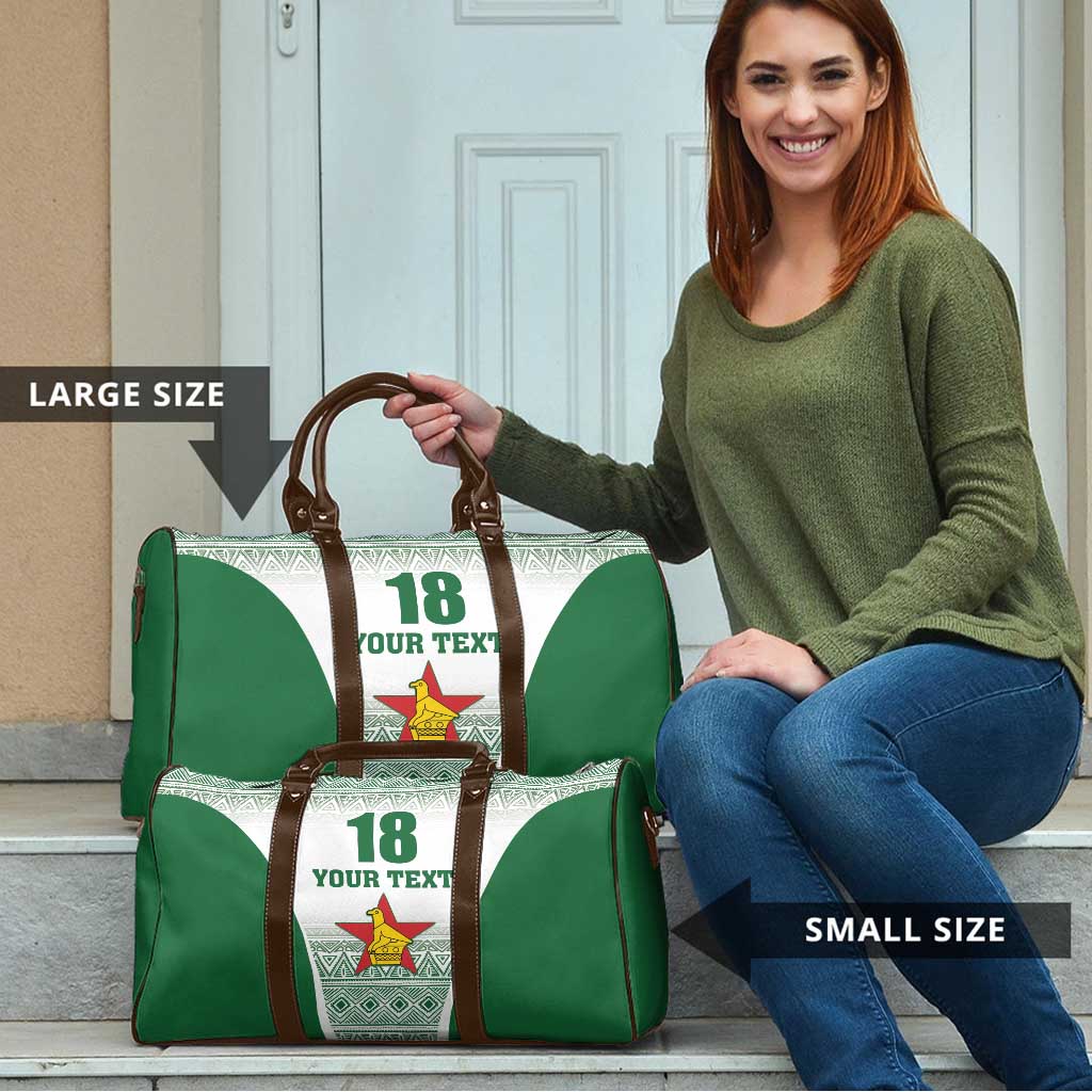 Custom Zimbabwe Rugby Travel Bag Sables African Patterns - Wonder Print Shop