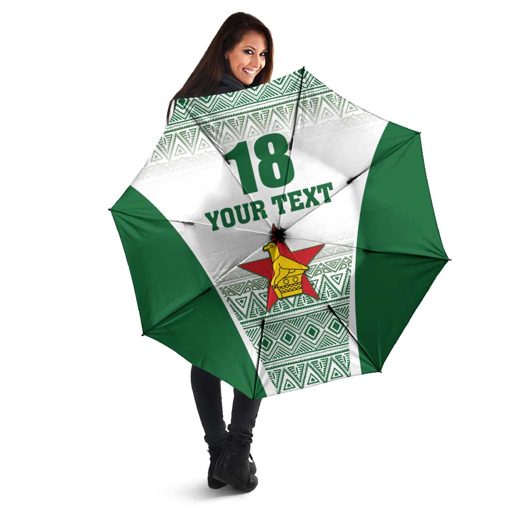 Custom Zimbabwe Rugby Umbrella Sables African Patterns - Wonder Print Shop